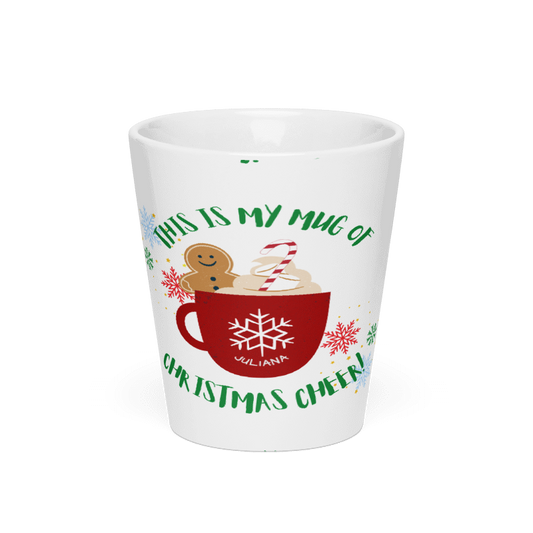Christmas Cheer Latte Mug - Gingerbread & Coffee Design